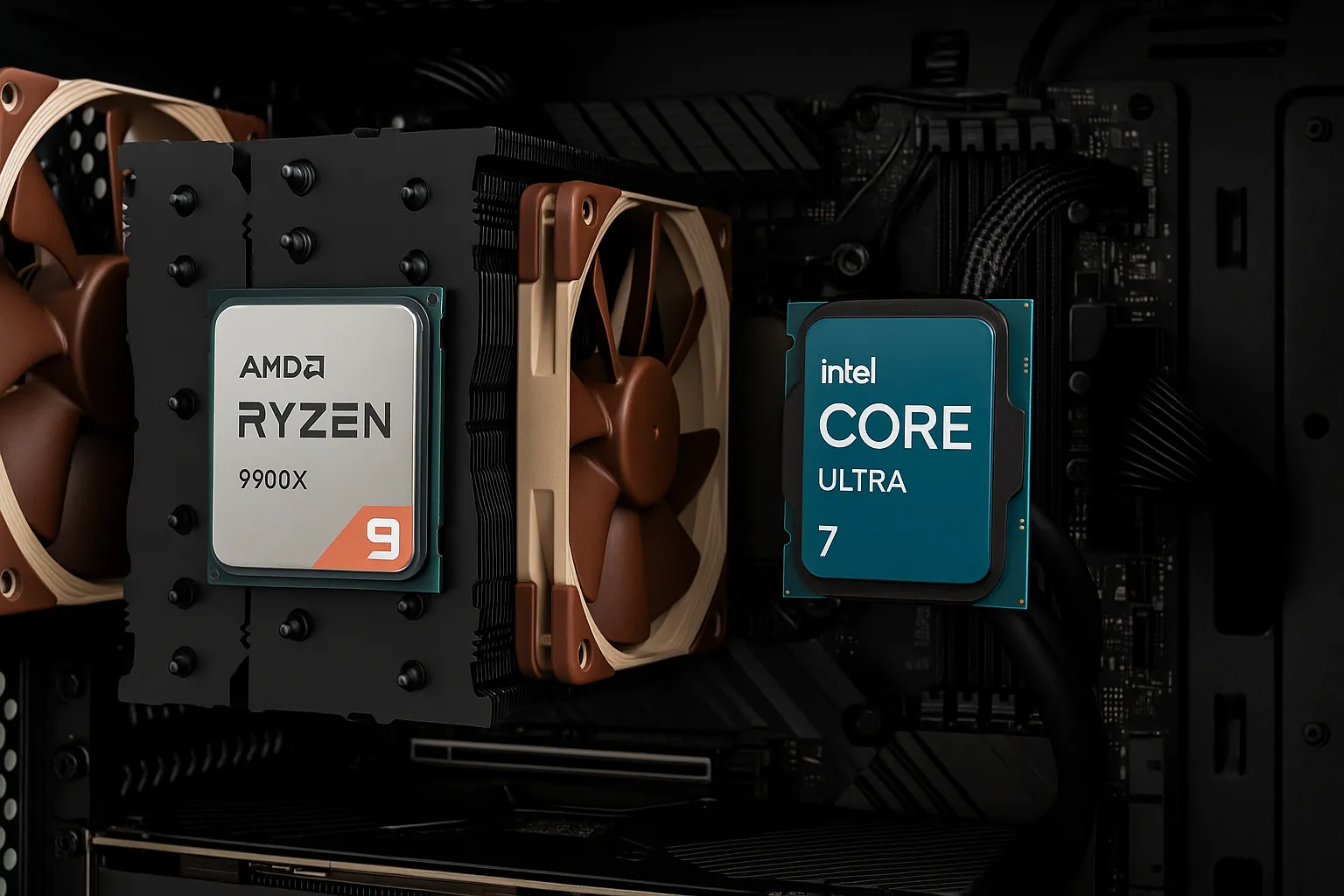 DTM用CPUどっちが買い？Ryzen 9とCore Ultraを性能・静音性で徹底比較